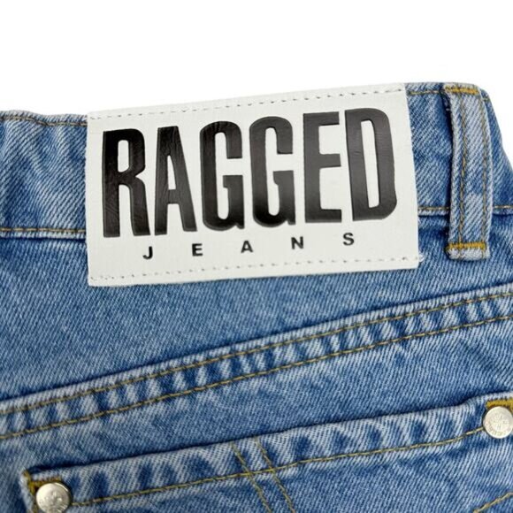 THE RAGGED PRIEST Mom Jeans In Light Wash Denim Size 24 - Picture 7 of 7